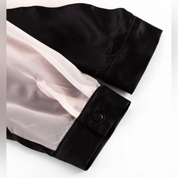 Mocha & Nude Spliced High Waist Two Piece Pant Set - Picture 7 of 12